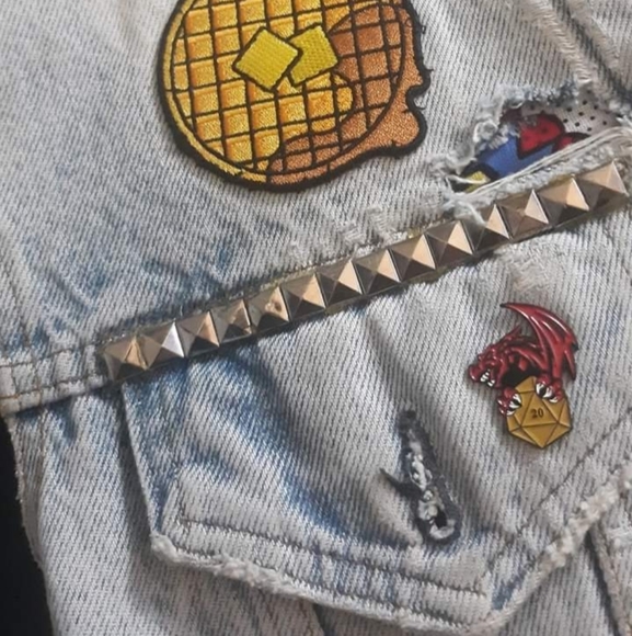 SOLD @MARKET! Vintage Levi's Stranger things red tag custom vest! Hollywood! - Picture 5 of 15